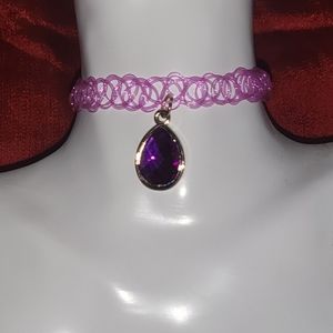 Choker charm necklace